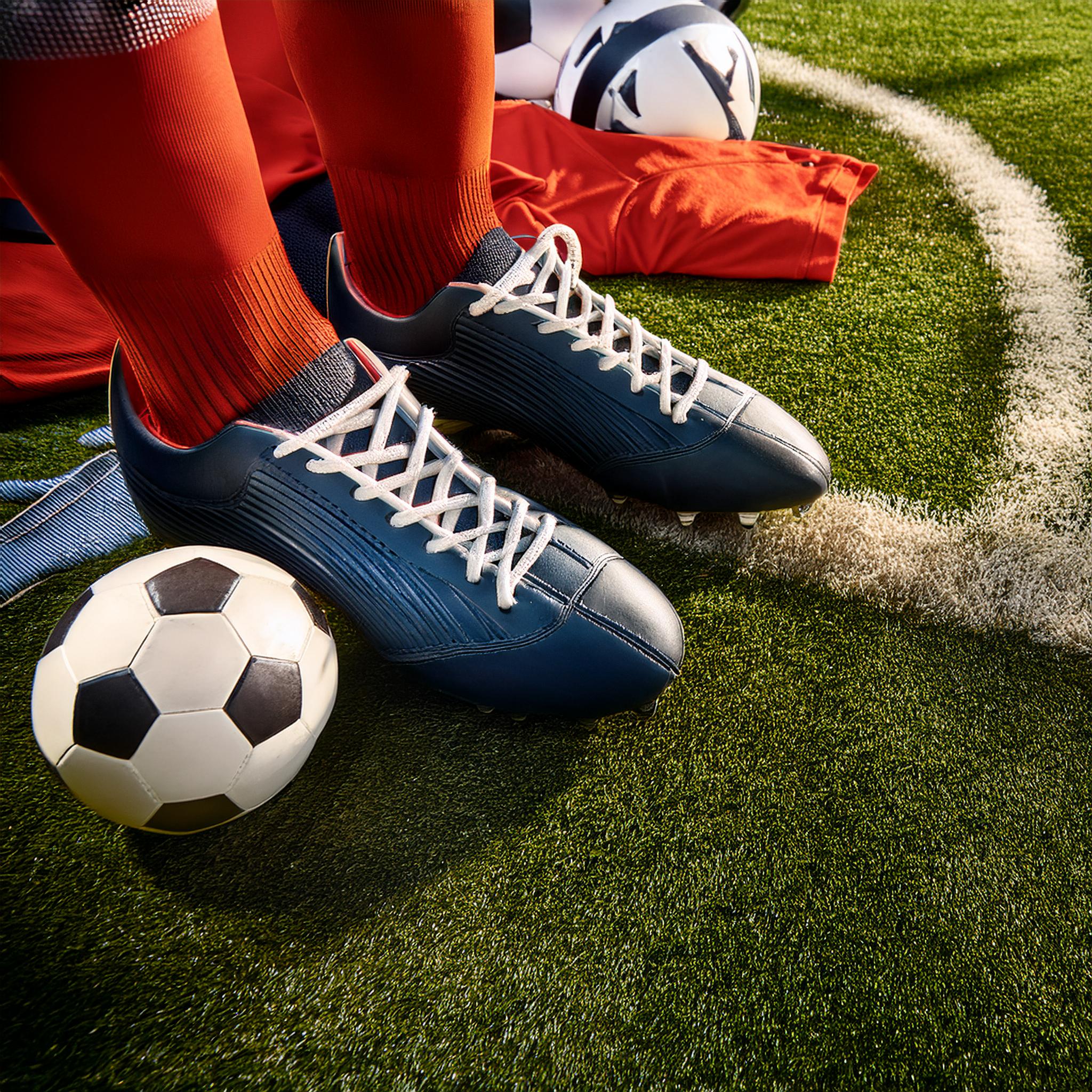 Fußballstadion in voller Aktion